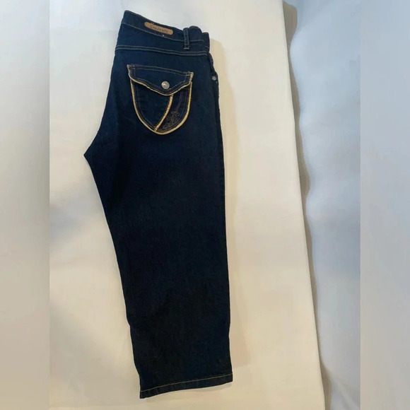 Cos Blue Jeans Capris Size 10 - Picture 2 of 6